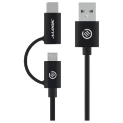 ALOGIC USB 2.0 Type-A To USB Type-C/Micro B Combo Cable 1m