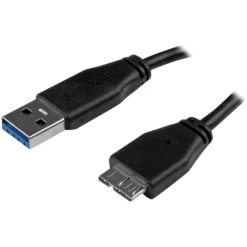 Startech 6ft Slim USB 3.0 Micro B Cable - A To Micro B Thin