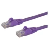 Startech 1m Purple Cat6 Ethernet Patch Cable - Snagless