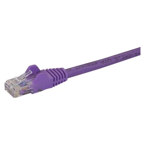 Startech 1m Purple Cat6 Ethernet Patch Cable - Snagless - Image 2