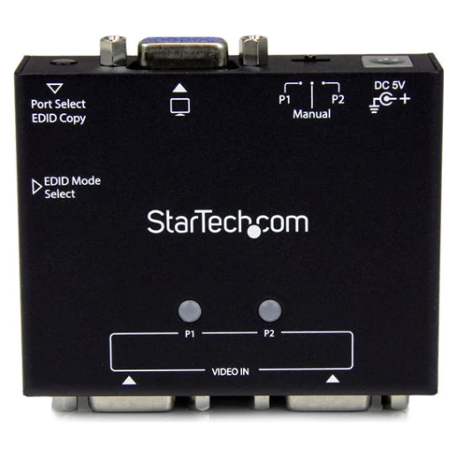 Startech 2 Port VGA Monitor Switch Box 1920x1200 2x1 VGA Auto Switch - Image 2