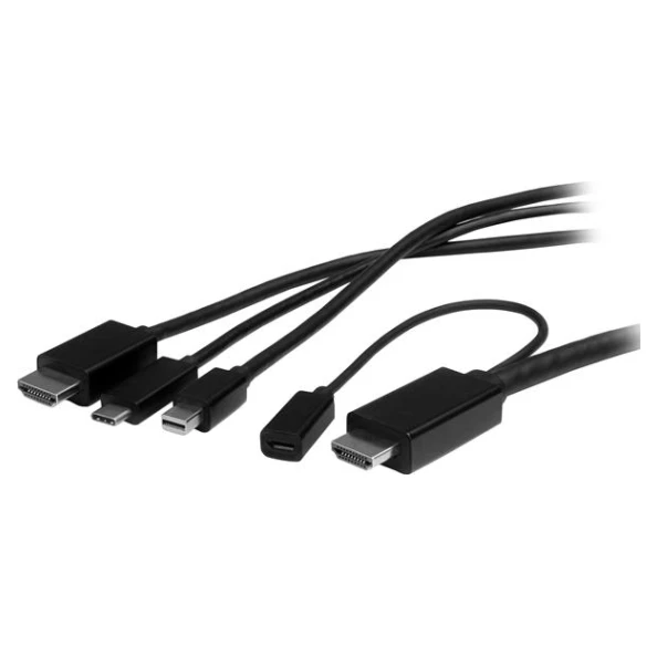 Startech 2m 6 Ft USB-C, HDMI Or Mini DP To HDMI Converter Cable - Image 2