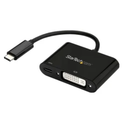 Startech USB C To DVI Adapter With Power Delivery - USB-C Adapter