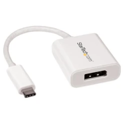 Startech USB Type-C To DisplayPort Adapter - USB-C To Video Converter - White