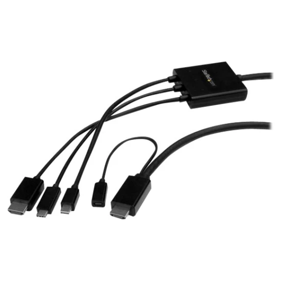 Startech 2m 6 Ft USB-C, HDMI Or Mini DP To HDMI Converter Cable - Image 3