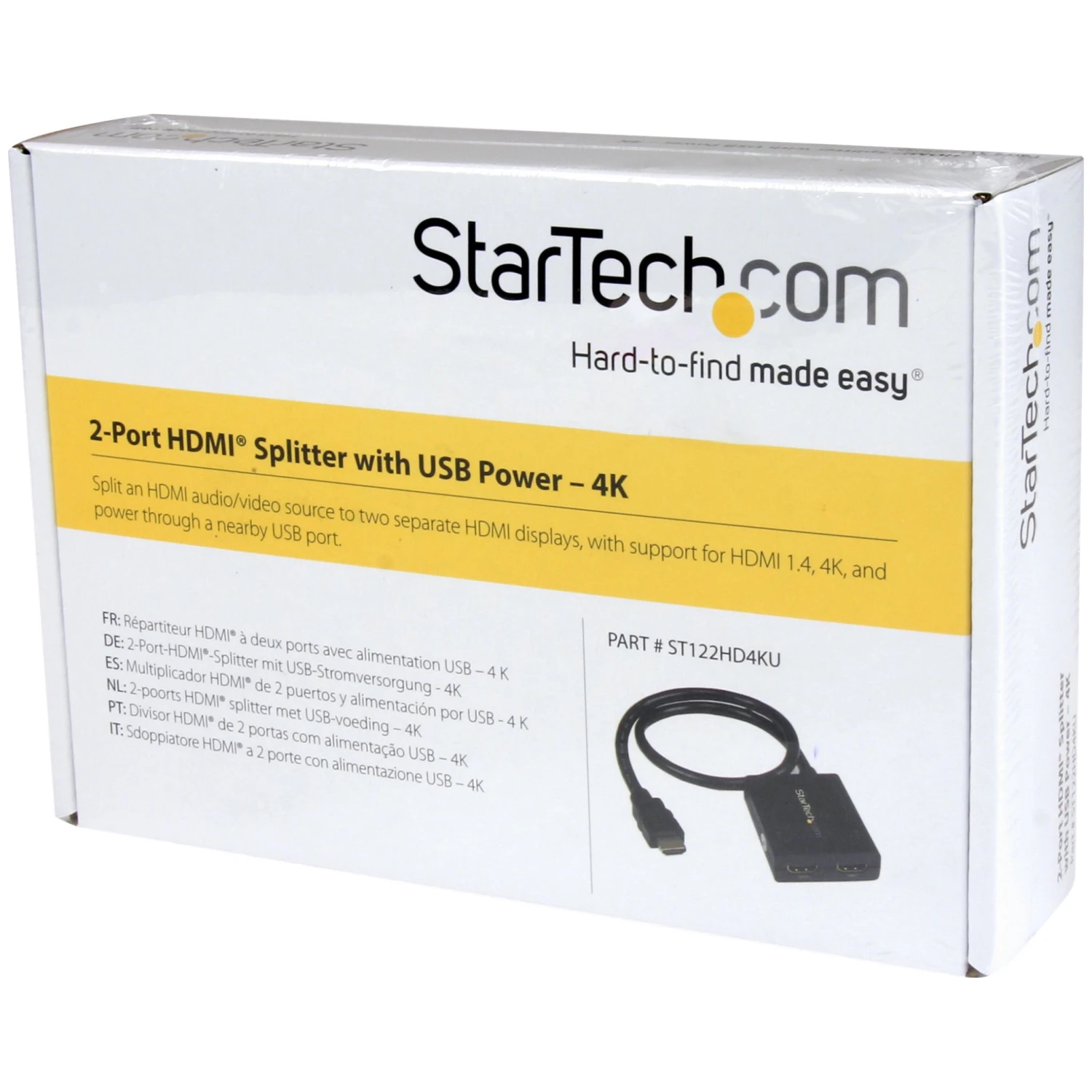 Startech HDMI 2 Port 4K Video Splitter With USB Or Power Adapter - Image 6