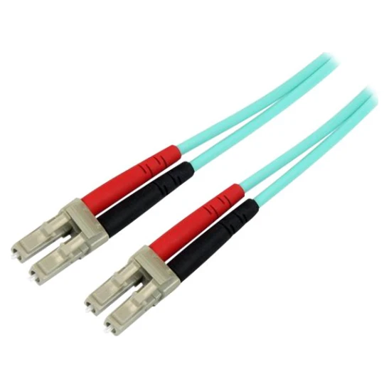 Startech 1m Aqua OM4 Duplex Multimode Fiber Optic Cable - Image 4