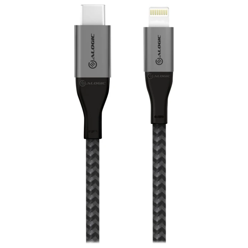 ALOGIC USB Type-C To Lightning Cable - 1.5m - Space Grey - Image 5