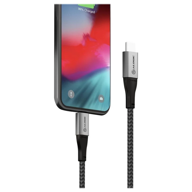 ALOGIC USB Type-C To Lightning Cable - 1.5m - Space Grey - Image 6