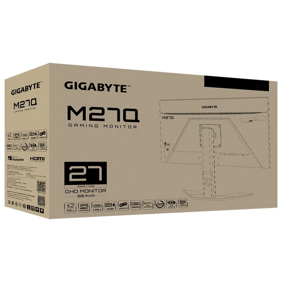 Gigabyte M27Q 27" QHD 170Hz IPS Monitor - Image 9