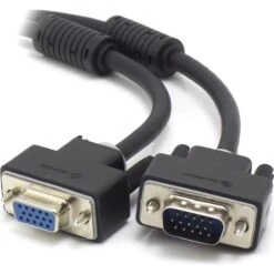 ALOGIC 2m VGA/SVGA Premium Shielded Monitor Extension Cable With Filter - Male To Female