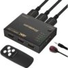 Simplecom CM305 5 Way HDMI 2.0 Switch 5 In 1 Out Splitter HDCP 2.0 4K 60Hz HDR
