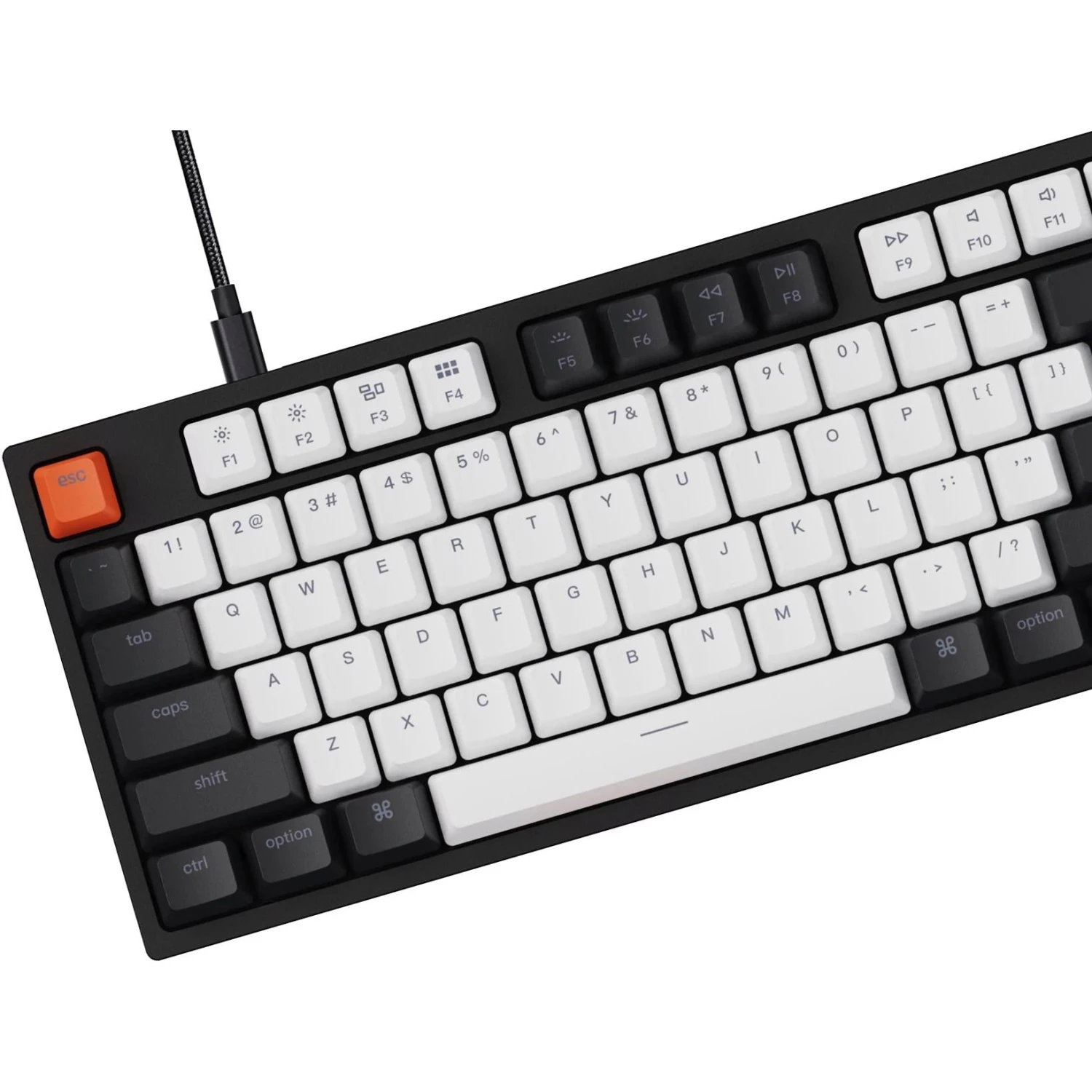 Keychron C2 RGB Full Size Mechanical Keyboard - Black (Brown Switch) - Image 3