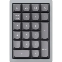 Keychron Q0 RGB Mechanical Number Pad - Silver Grey (Brown Switch)