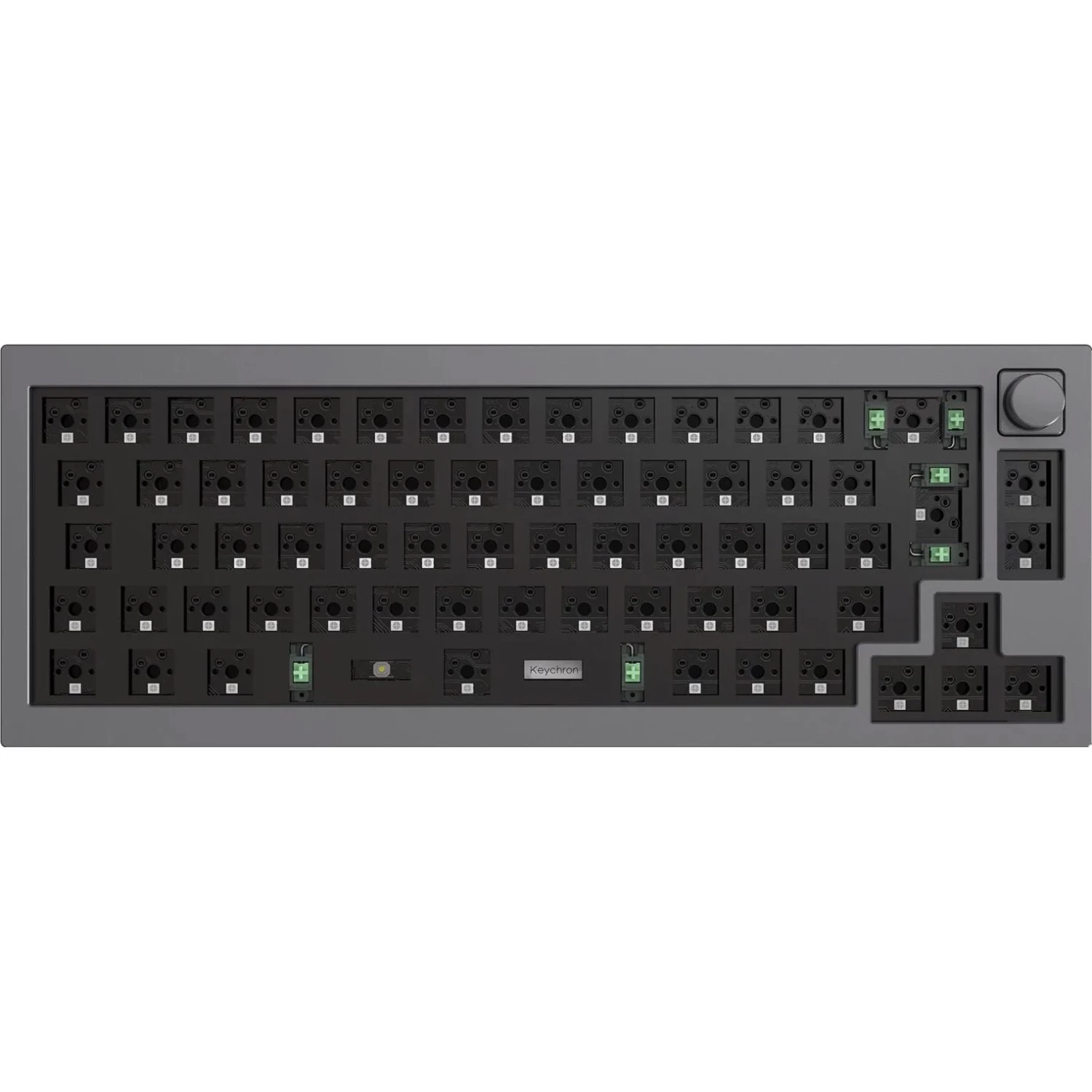 Keychron Q2 QMK 65% Mechanical Keyboard - Silver Grey (Brown Switch) - Image 2