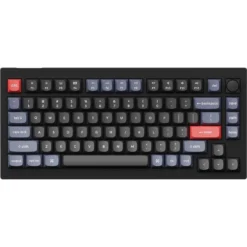 Keychron V1 RGB 75% Mechanical Keyboard - Carbon Black (Brown Switch)