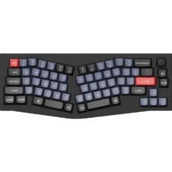 Keychron Q8 RGB Ergonomic Mechanical Keyboard - Carbon Black (Brown Switch)