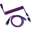 Keychron Premium Coiled Aviator Cable - Straight Purple