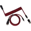 Keychron Premium Coiled Aviator Cable - Straight Red