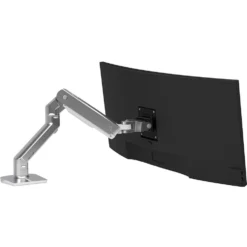 Ergotron HX Desk Monitor Arm - Polished Aluminium