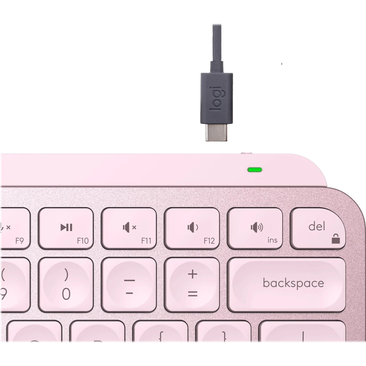 Logitech MX Keys Mini Minimalist Wireless Illuminated Keyboard - Rose - Image 10