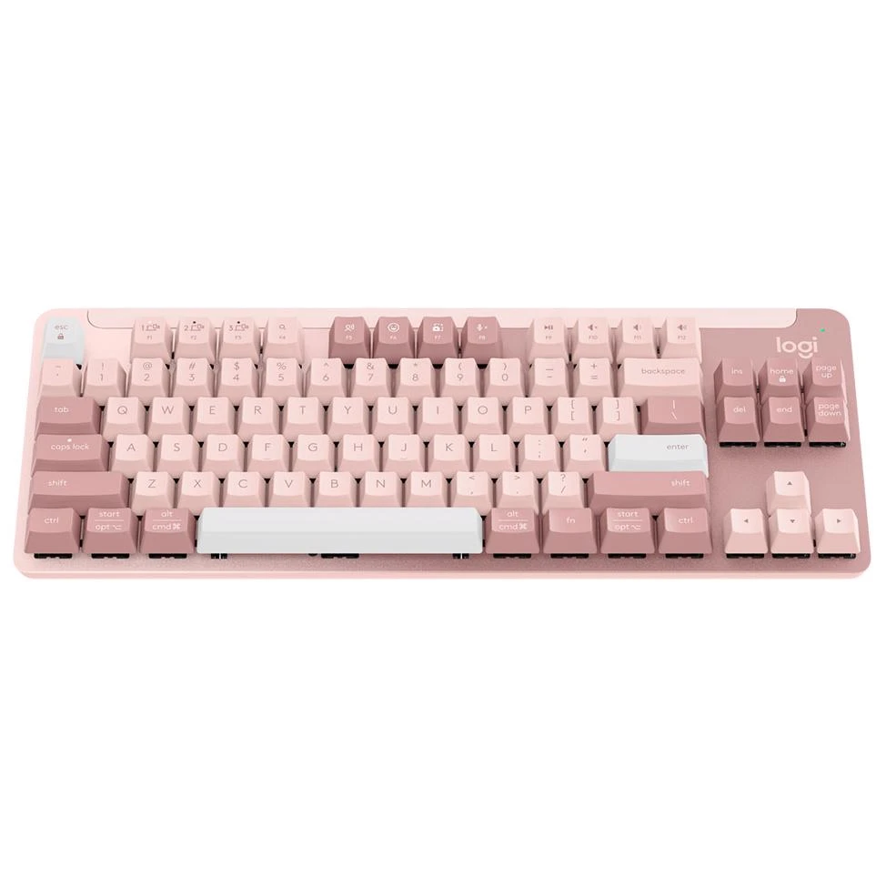 Logitech Signature K855 Wireless Mechanical TKL Keyboard - Rose - Image 3