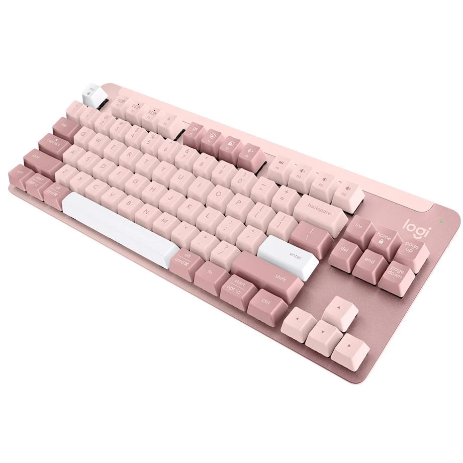Logitech Signature K855 Wireless Mechanical TKL Keyboard - Rose - Image 4