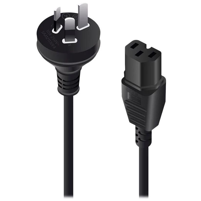 ALOGIC 2m Aus 3 Pin Mains Plug To IEC C15 High Temperature Male To Female - Image 2