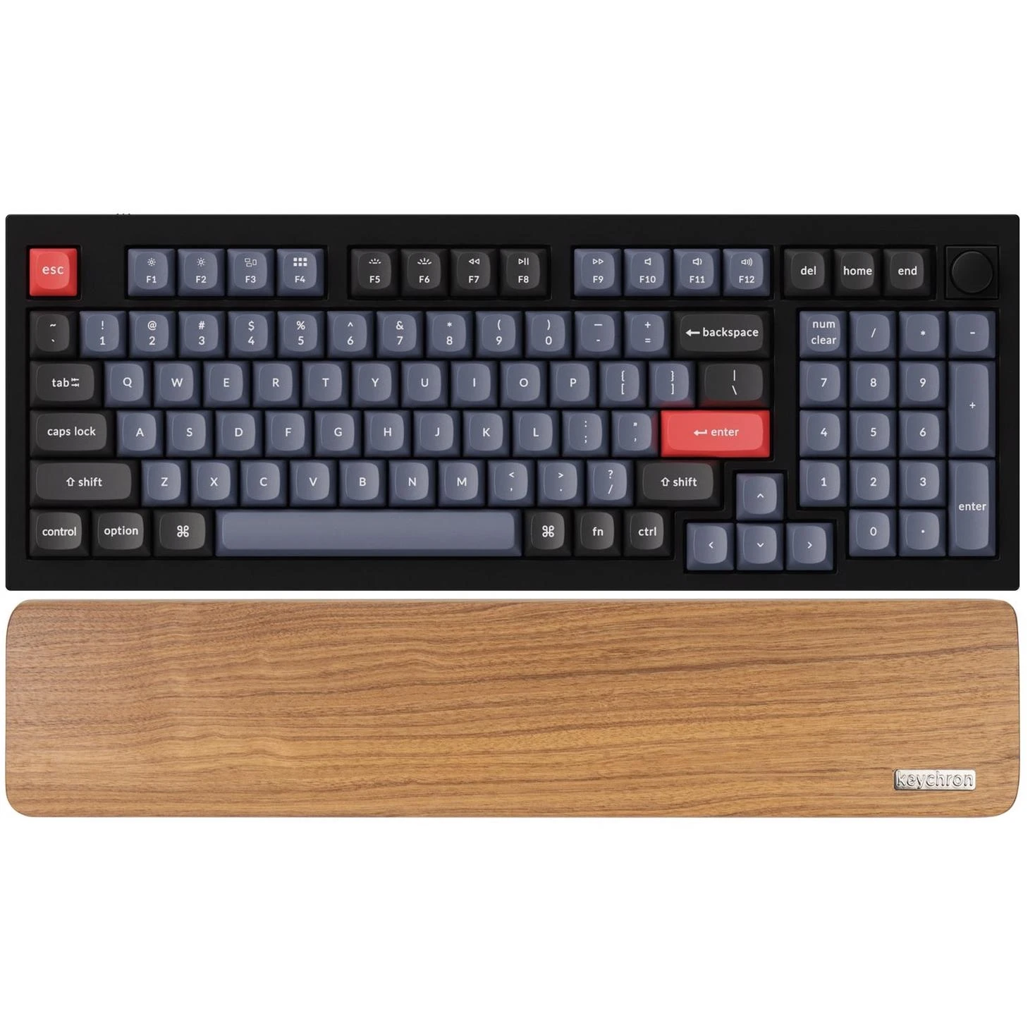 Keychron Q5 / V5 Walnut Wood Palm Rest - Image 2
