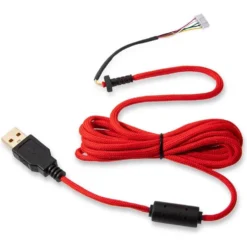 Glorious Ascended V2 Mouse Cable - Crimson Red