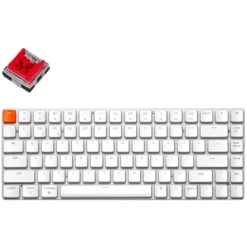 Keychron K3 V2 RGB Low Profile Hot-Swappable 75% Wireless Mechanical Keyboard - White (Red Switch)