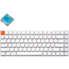 Keychron K3 V2 RGB Low Profile Hot-Swappable 75% Wireless Mechanical Keyboard - White (Blue Switch)