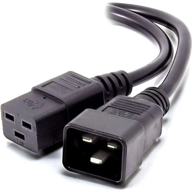 ALOGIC 2m IEC C19 To IEC C20 Power Extension Male To Female Cable