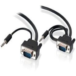 ALOGIC Pro Series Slim Flexible VGA 1m Cable With 3.5mm Stereo Audio Cable