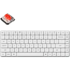 Keychron K3 Pro RGB QMK/VIA Wireless Custom Mechanical Keyboard - White (Red Switch)