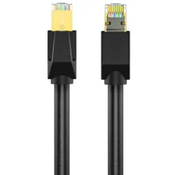 Cruxtec CAT8 3m 40GbE SF/FTP Triple Shielding Ethernet Cable Black