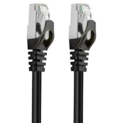 Cruxtec Cat7 2m 10GbE SF/FTP Triple Shielding Network Cable Black