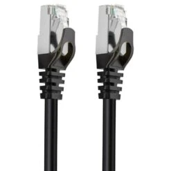 Cruxtec Cat7 20m 10GbE SF/FTP Triple Shielding Network Cable Black