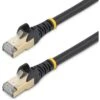 Startech 1.5 M CAT6a Cable - Black - Snagless RJ45 Connectors