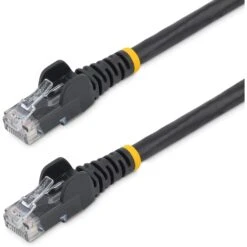 Startech 7.5 M CAT6 Cable - Patch Cord - Black - Snagless