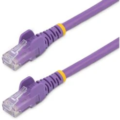 Startech 1.5 M CAT6 Cable - Patch Cord - Purple - Snagless