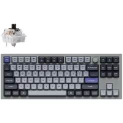 Keychron Q3 Pro QMK/VIA Wireless Custom Mechanical Keyboard - Silver Grey (Brown Switch)