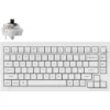 Keychron V1 QMK Custom Mechanical Keyboard - Shell White (Brown Switch)