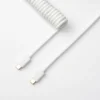 Keychron Custom Coiled Aviator Cable - White