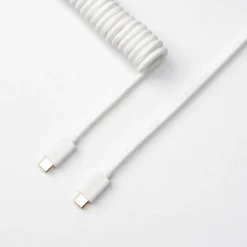 Keychron Custom Coiled Aviator Cable - White