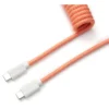 Keychron Custom Coiled Aviator Cable - Pink Orange