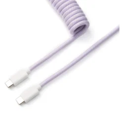 Keychron Custom Coiled Aviator Cable - Light Purple