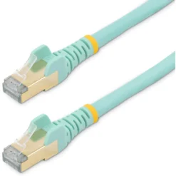 Startech 7.5 M CAT6a Cable - Aqua - Snagless RJ45 Connectors