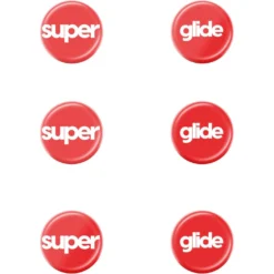 Pulsar Superglide 2 Dot Skates For Universal 9mm X 6 - Red