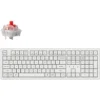 Keychron K10 Pro RGB White Wireless Mechanical Keyboard - Red Switch